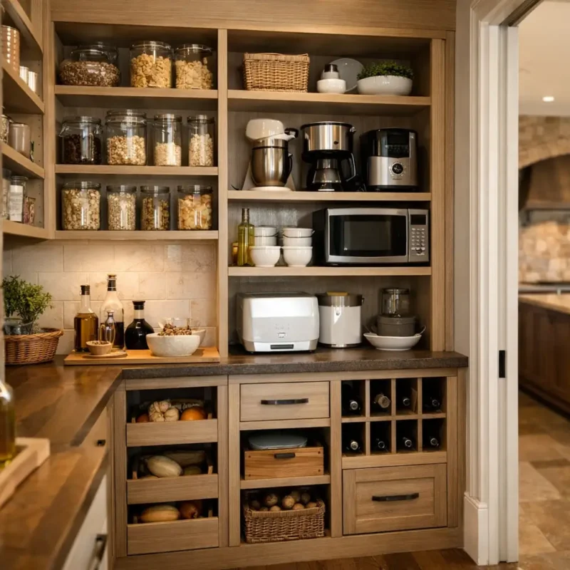 Custom Kitchen Pantry Design That Works Hard